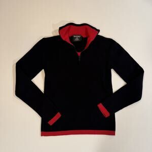 Vintage Ralph Lauren Polo Jeans Co. Woman’s Size S black 1/4 zip ribbed sweater